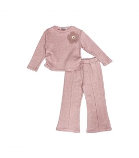 completo bambina in maglia 3/8 anni