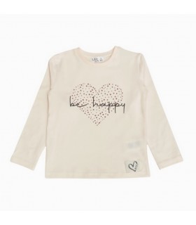 t-shirt bambina caldo cotone 2/8 anni
