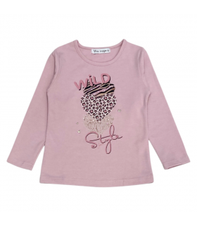 t-shirt bambina caldo cotone 4/12 anni