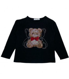 t-shirt bambina caldo cotone 4/12 anni