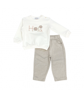 completo bambina felpato 12/36 mesi