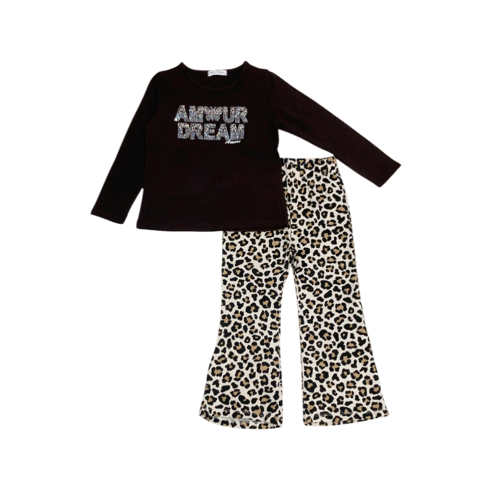 completo bambina caldo cotone 4/12 anni