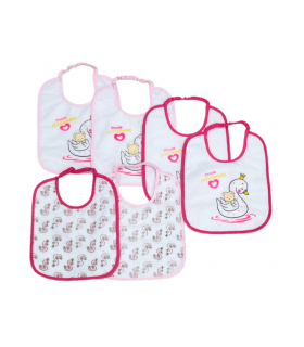 set 6 pezzi bavaglini spugna plastificata
