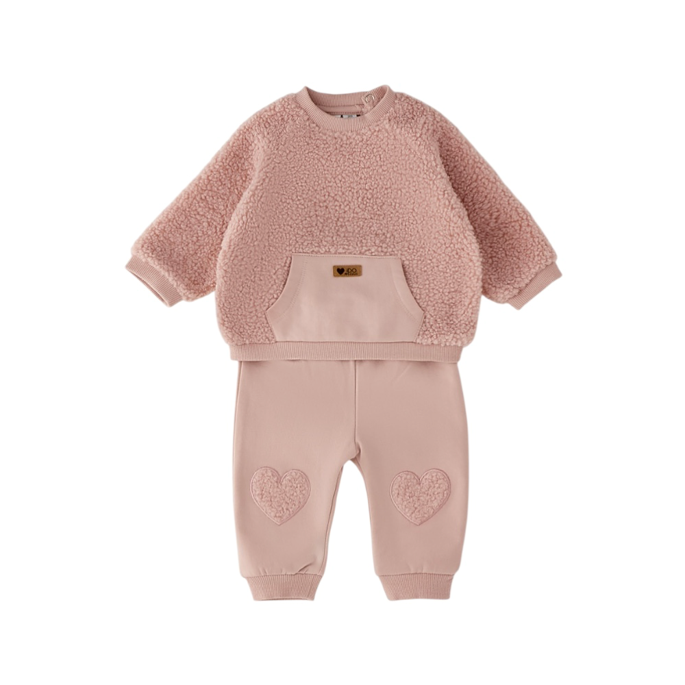 tuta bambina felpata 3/18 mesi