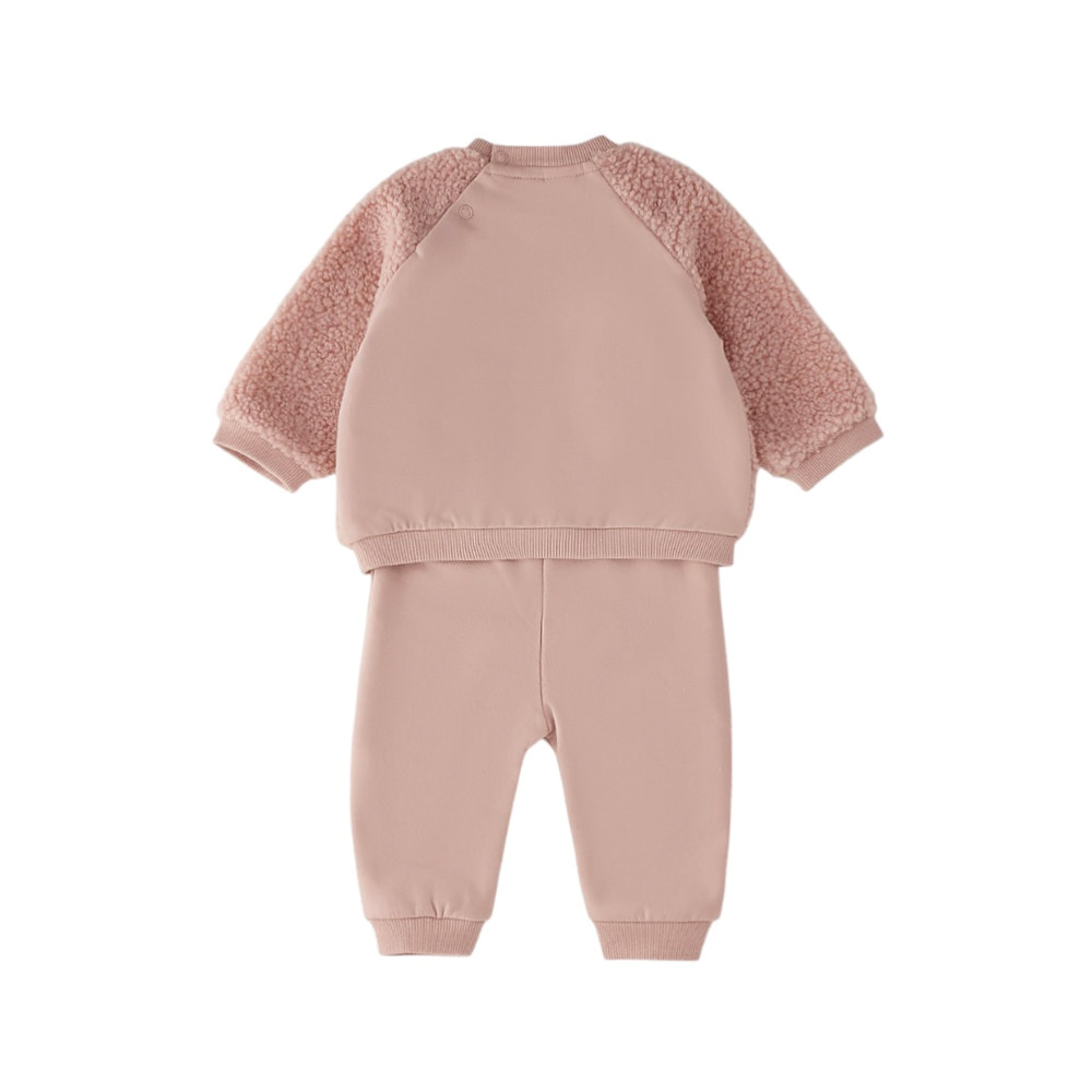 tuta bambina felpata 3/18 mesi