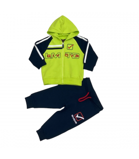 tuta baby felpa leggera 12/36 mesi