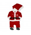 tutina neonato ciniglia babbo natale