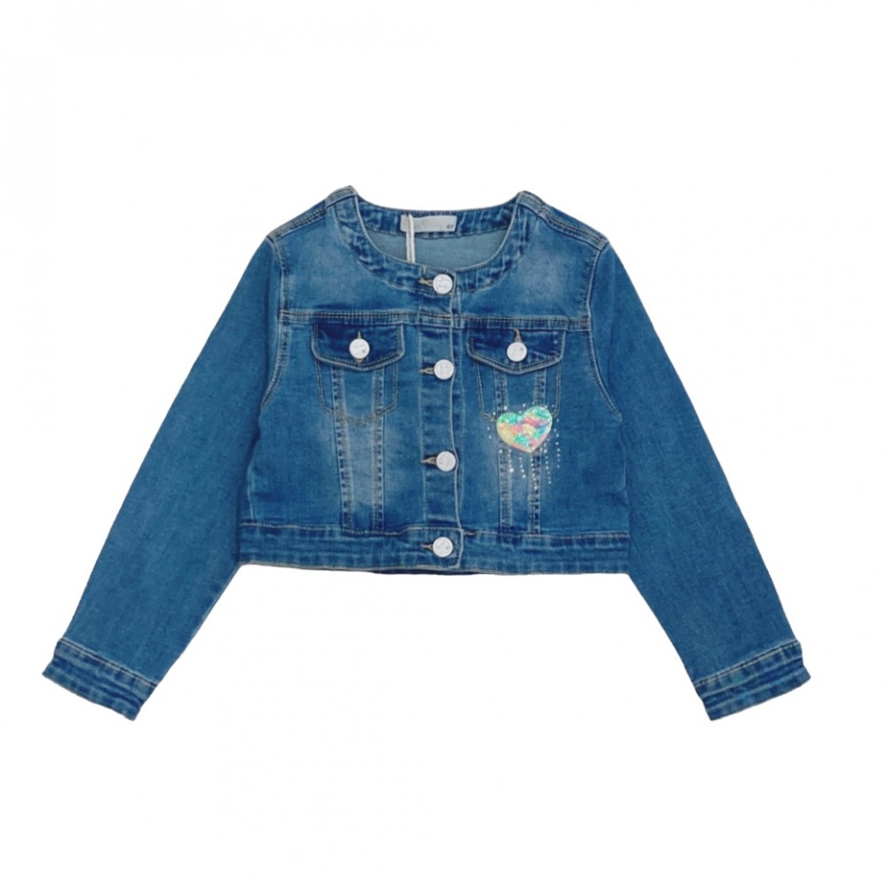 giacca jeans girl 4/12 anni