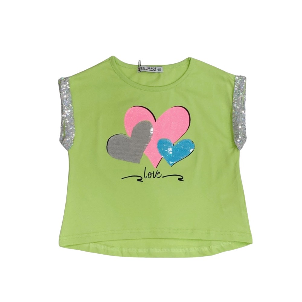 t-shirt girl cotone 4/12 anni