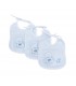 set 3 pezzi bavaglini neonato