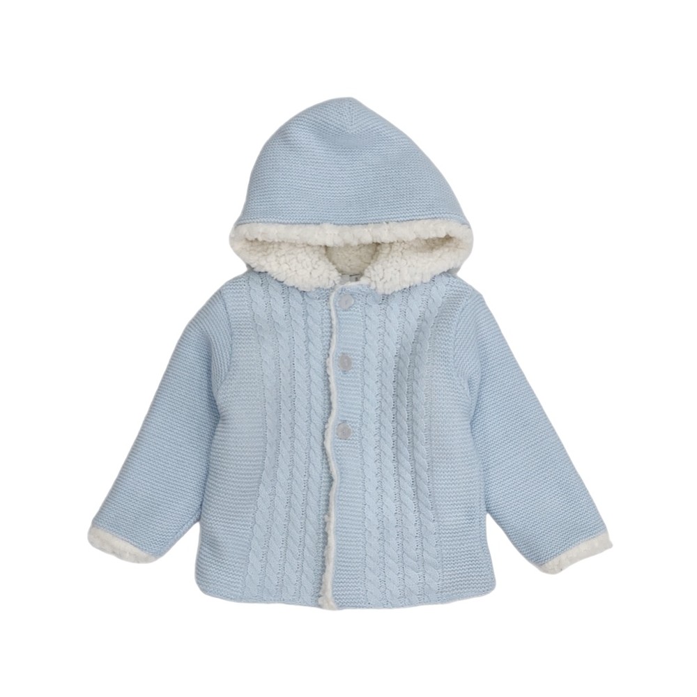 giacca neonato in maglia