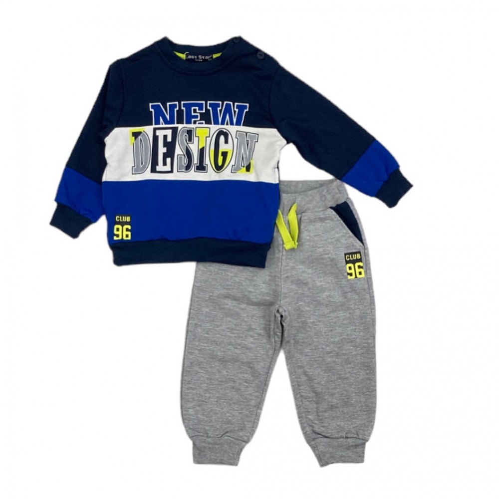 tuta baby felpina 12/18-36 mesi