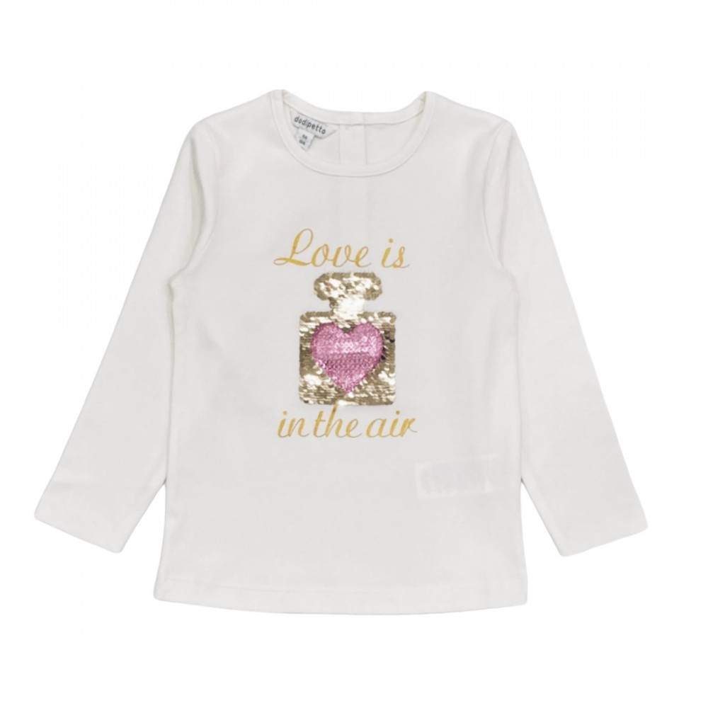 t-shirt girl caldo cotone 3/8 anni