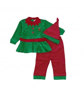 completo ciniglia elfo 12/30 mesi